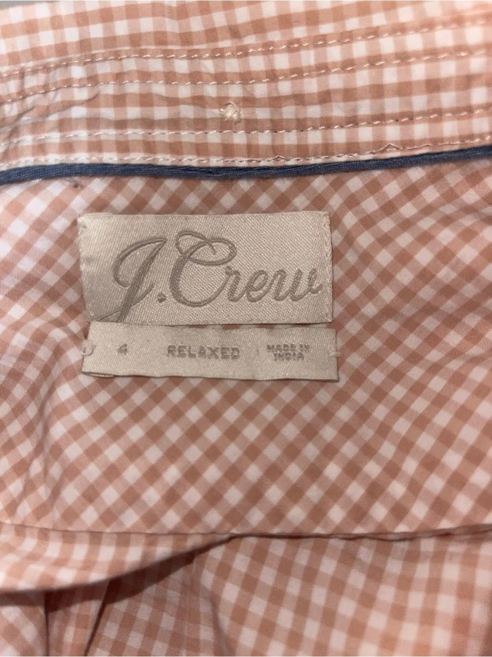 J. Crew Women Relaxed Mini Gingham Button-Down Shirt
